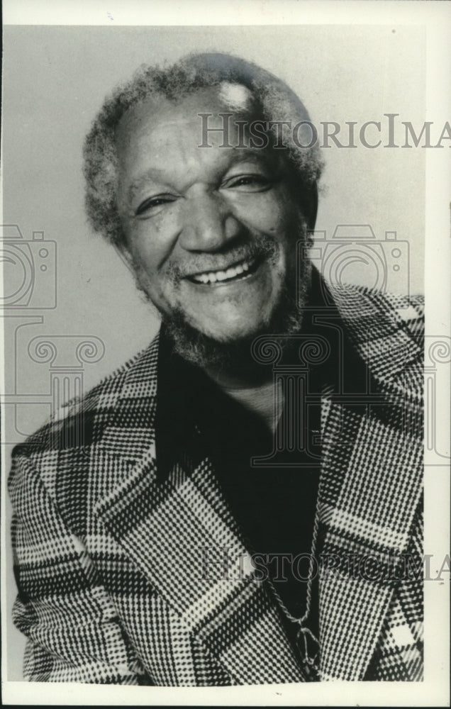 1975 Press Photo Actor and Comedian Redd Foxx - mjc19634 - Historic Images