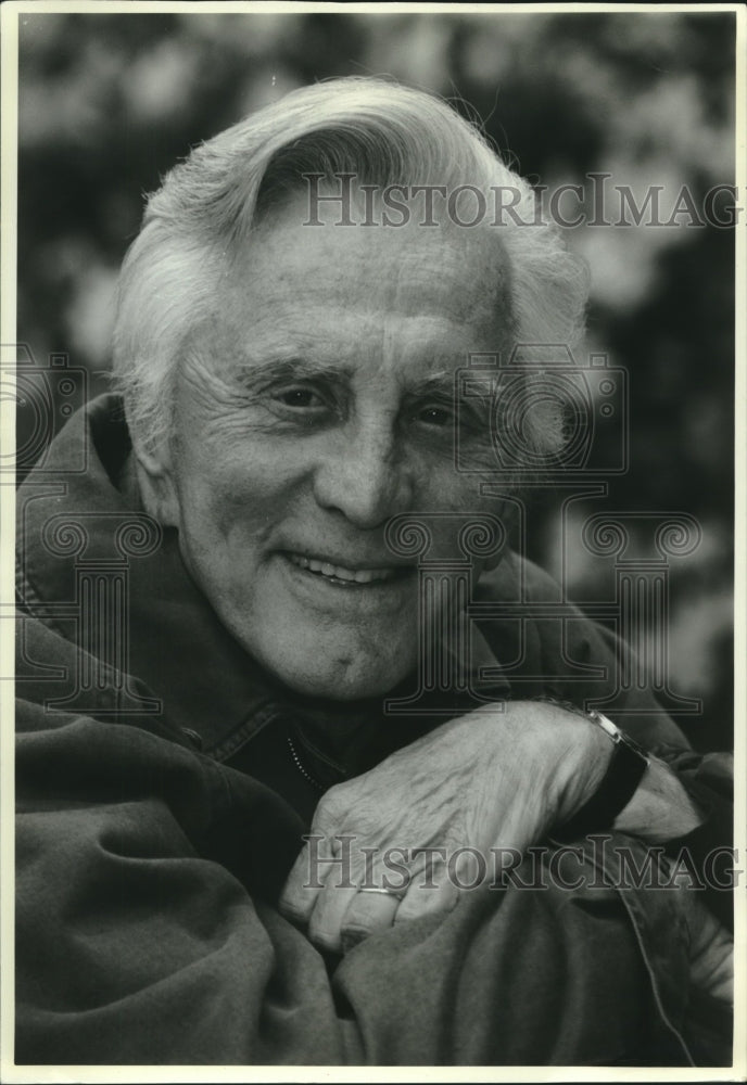 1992 Press Photo Kirk Douglas stars in the CBS television movie, "The Secret" - Historic Images