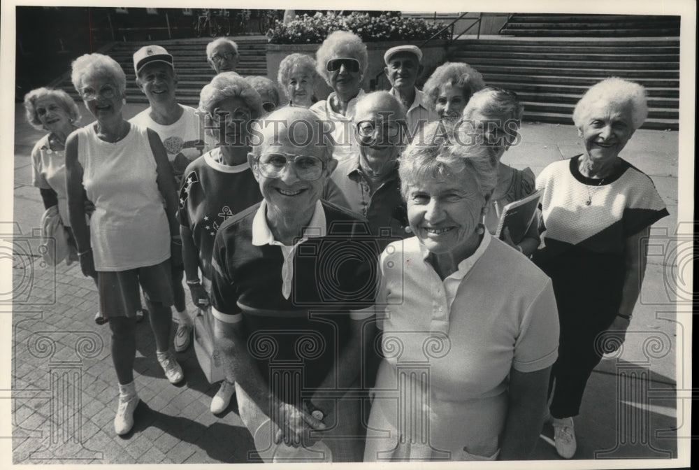 1989, Group of retirees from Florida attend UW-Madison during summer - Historic Images