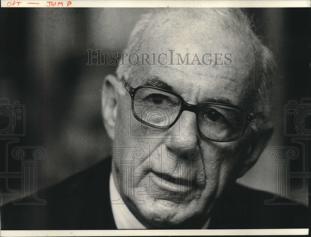 1974, Dr. Benjamin Spock, pediatrician and presidential candidate - Historic Images