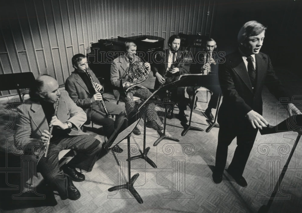 1974 Press Photo The UWM Woodwind Arts Quintet to perform with Daniel Nelson - Historic Images