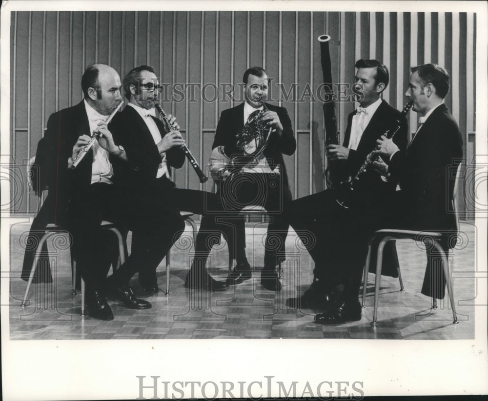 1971 Press Photo The UWM Woodwind Arts Quintet performs - mjc20151-Historic Images