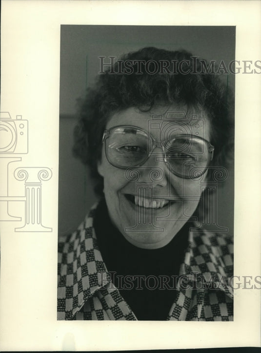 1986, Marion Seitz chairman Great Spencer Fire Centennial, Wisconsin - Historic Images