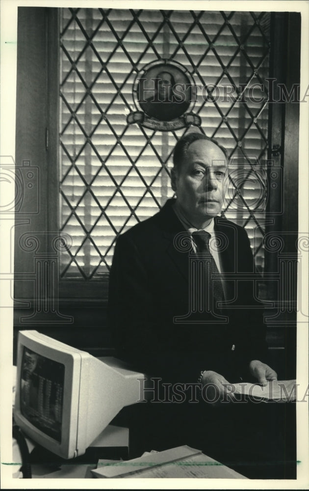 1987 Ralph Seelman Jr Working in Geo. Seelman Company in Milwaukee - Historic Images