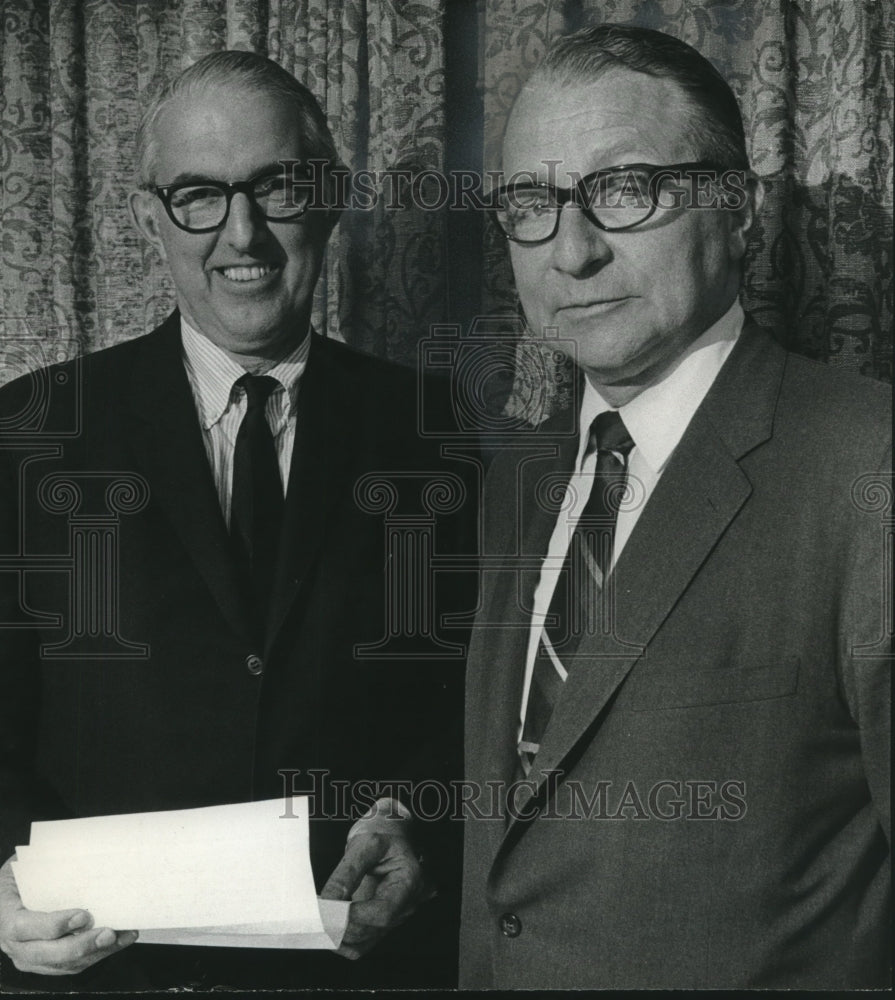 1969, Elmer L Winter and Paul W Kayser, businessmen - mjc20286 - Historic Images