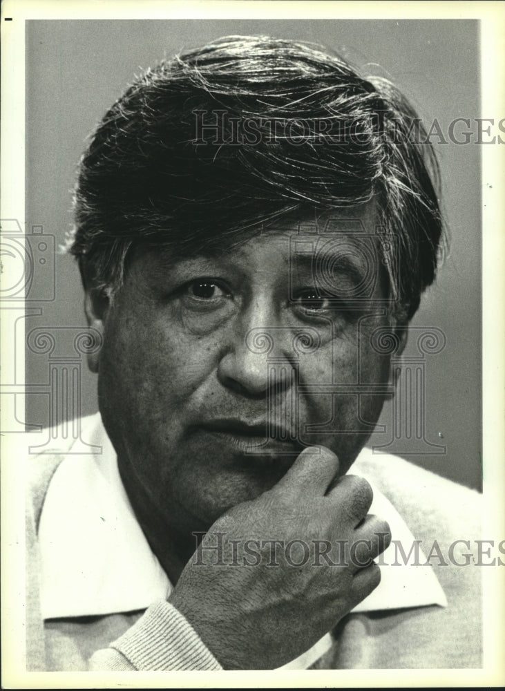 1984, United Farm Workers Leader Cesar Chavez in California - Historic Images