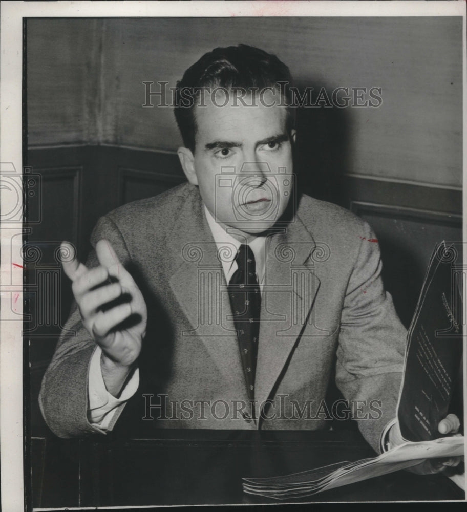 1952 Press Photo Senator Richard Nixon - mjc20400 - Historic Images