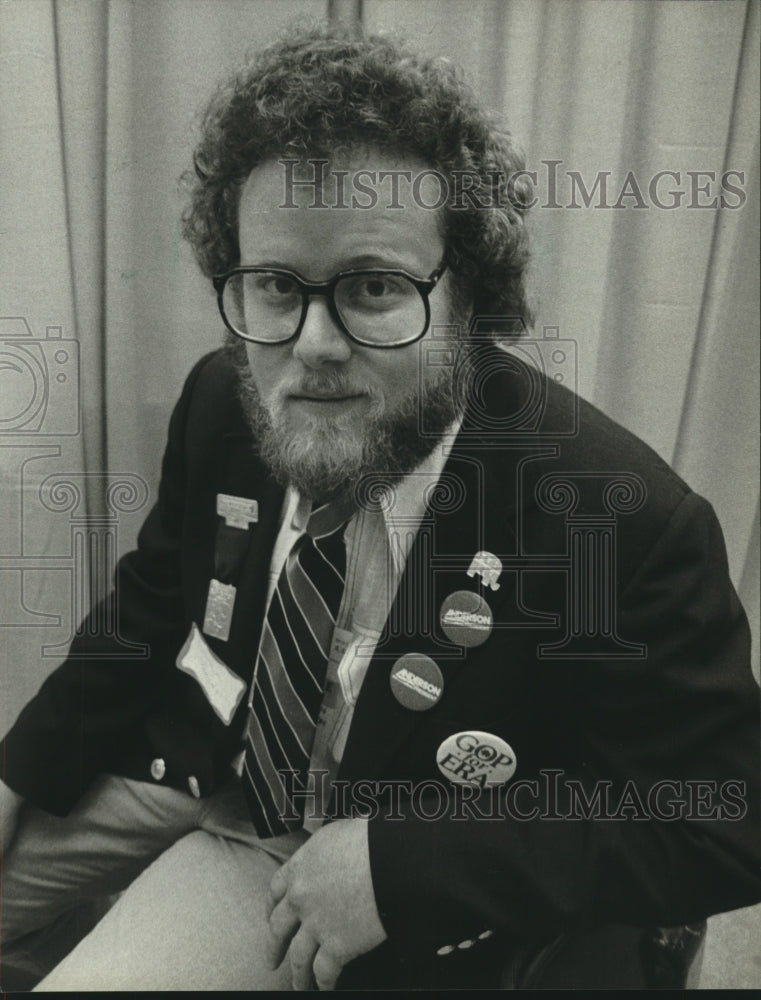 1980 Jonathan Sender, delegate to Republican National Convention - Historic Images