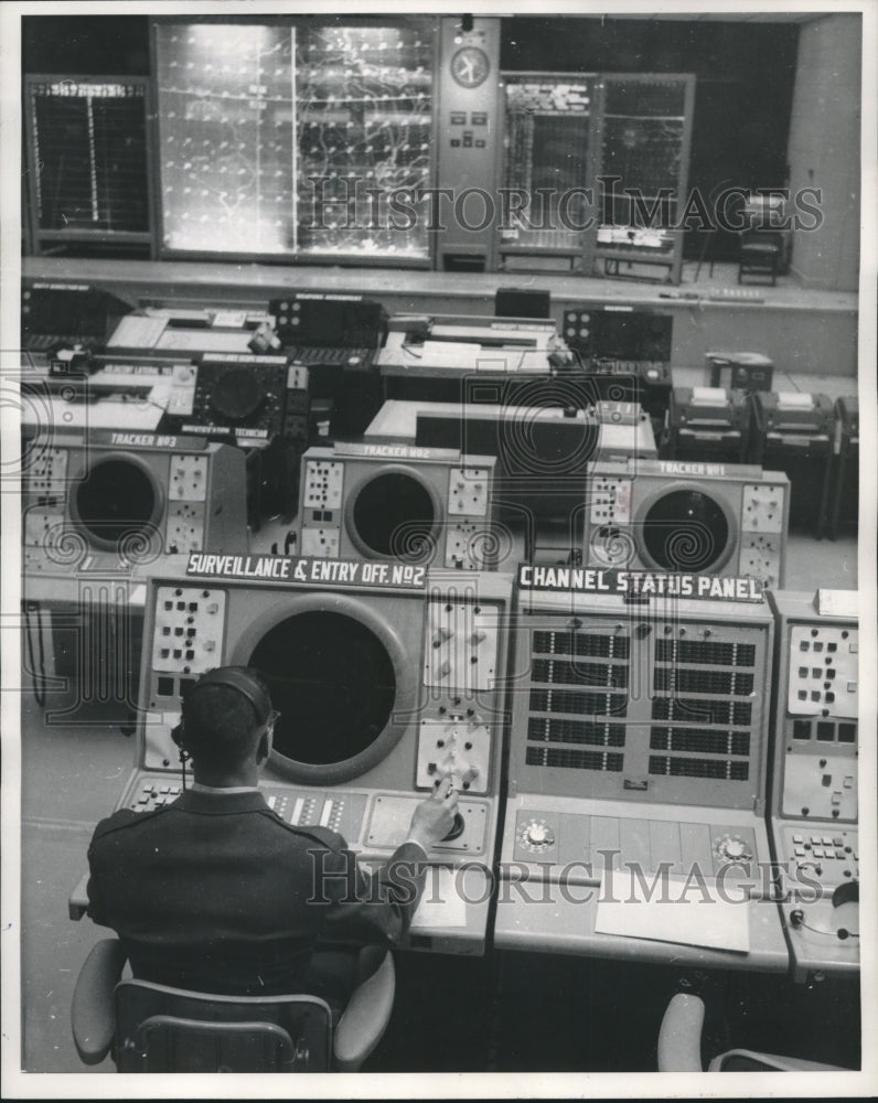 1961 Press Photo SAGE missile system command room - mjc20471 - Historic Images