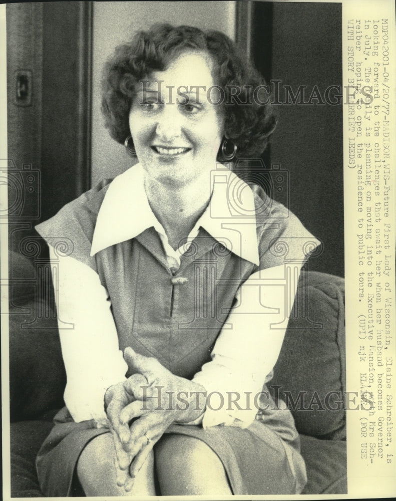 1977, Elaine Schreiber, future First Lady of Wisconsin - mjc20486 - Historic Images