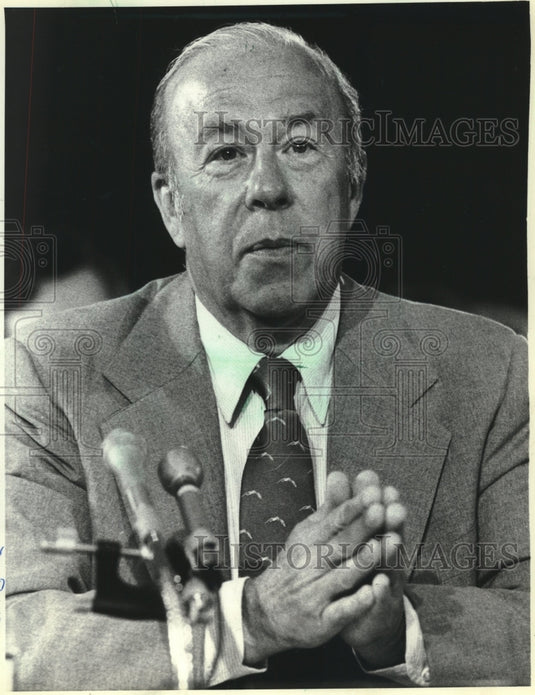 1982 Press Photo George Shultz, U.S. Secretary of State, Washington - mjc20539 - Historic Images