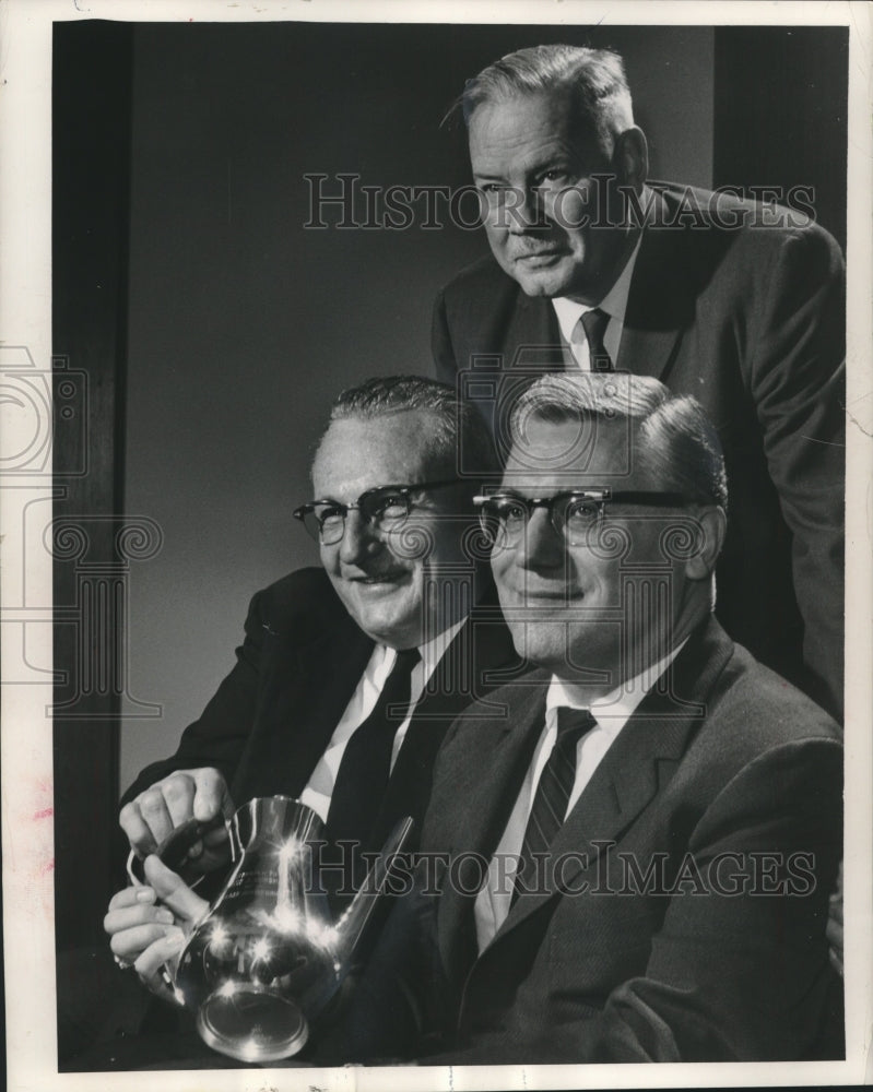 1962, Reverend Henry F Schuh, David A Runge and Carl Granrud - Historic Images