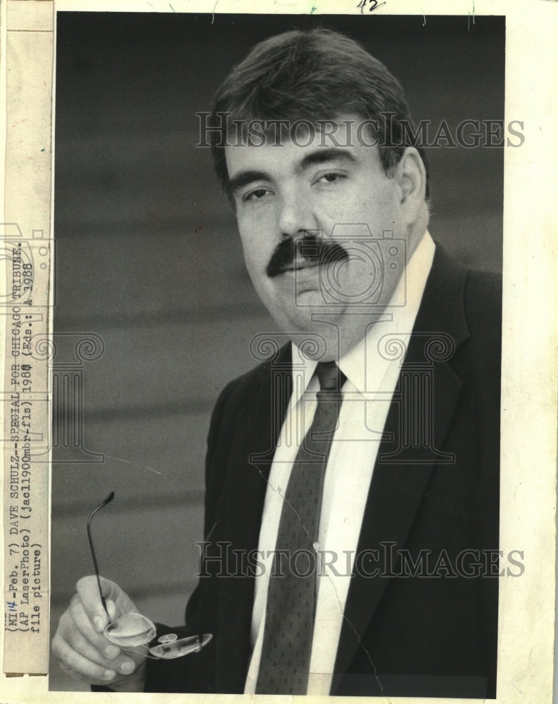 1988 Press Photo David F. Schulz, Milwaukee County executive, Wisconsin - Historic Images