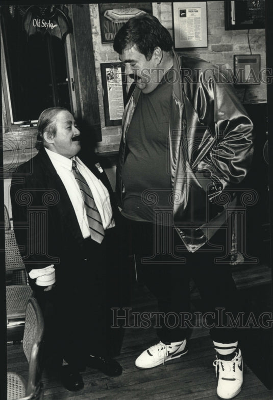 1989, County Executive David Schulz & other at a Halloween party - Historic Images