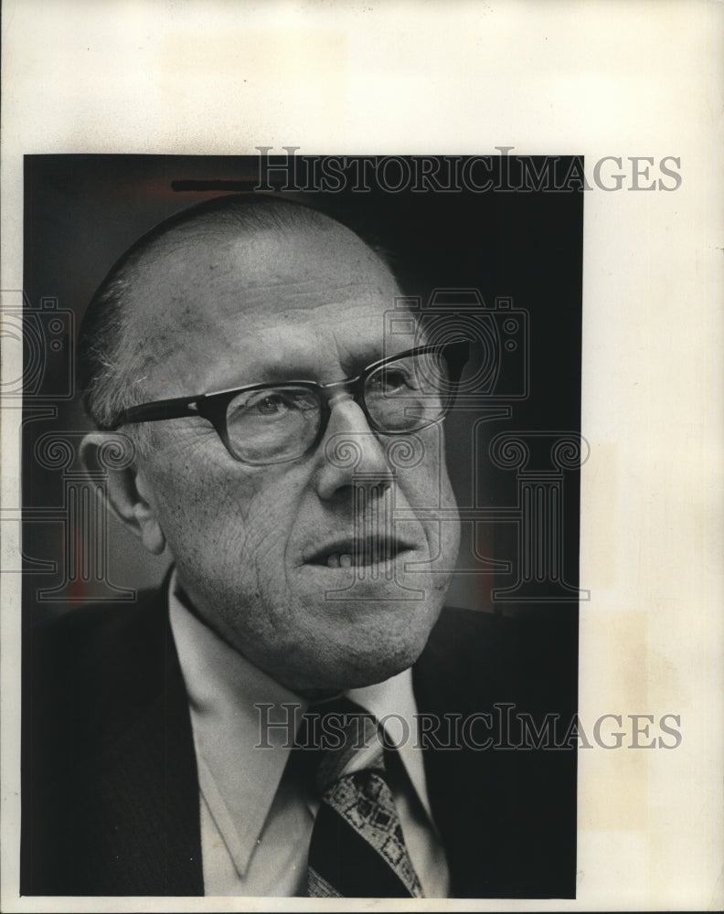 1975, Martin E. Schreiber, Milwaukee Common Council leader, Wisconsin - Historic Images