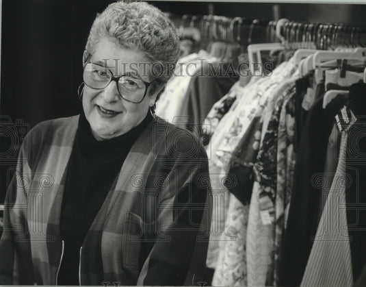 1995 Ann Wasser, owner of Segall's Special Clothing, Milwaukee - Historic Images