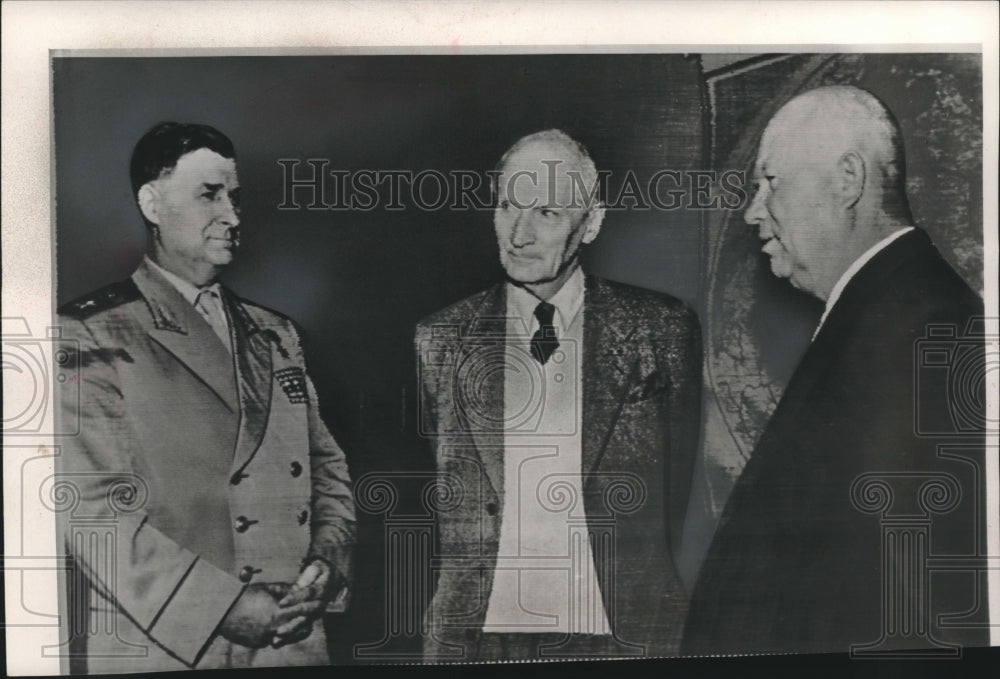 1959 Press Photo British Field Marshall Montgomery and Russian leaders in Moscow- Historic Images