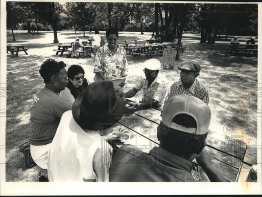 1988, Participants & counselors in the Seniors in Community Service - Historic Images