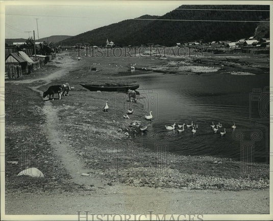 1969 Press Photo Village at Listvinichnoye, Siberia in the summer, Russia - Historic Images