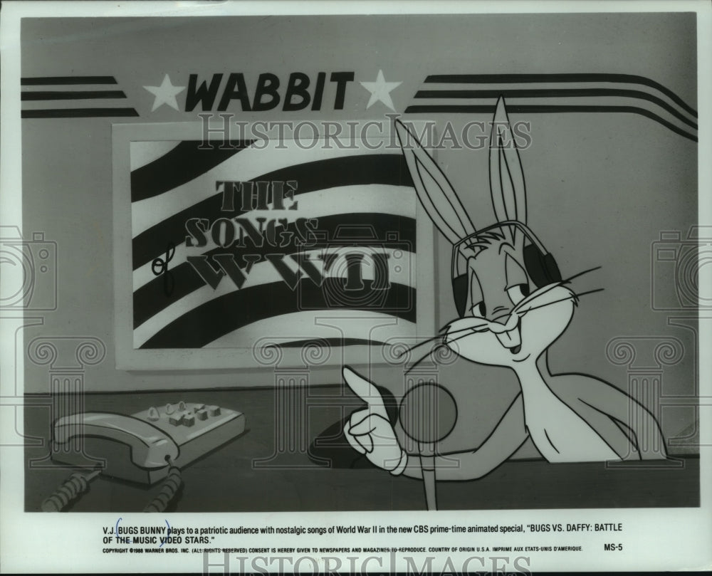 1988 Bugs Bunny in Bugs vs. Daffy: Battle of the Music Video Stars - Historic Images