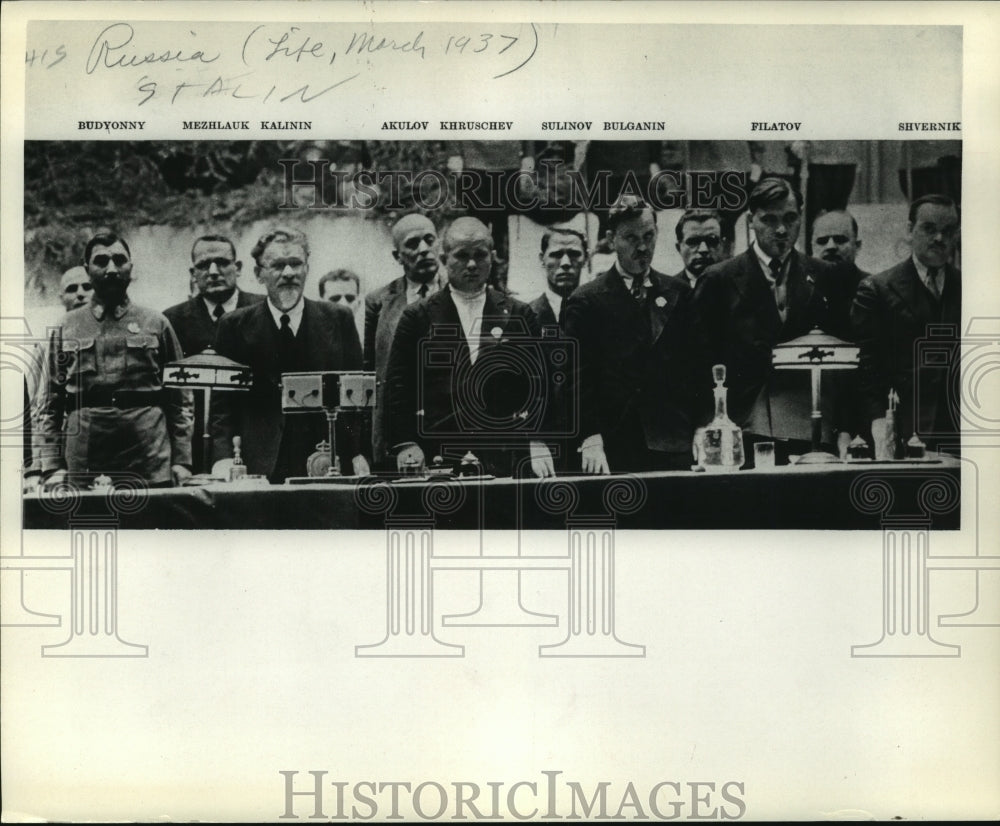 1937 Press Photo Russian government officials - mjc21796 - Historic Images
