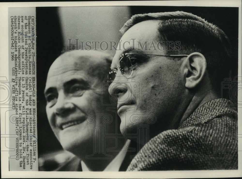 1966, Attorney William P. Thompson elected chief executive of Church - Historic Images