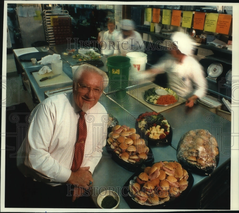 1994, Miles Theurich has been in catering business for 47 years. - Historic Images