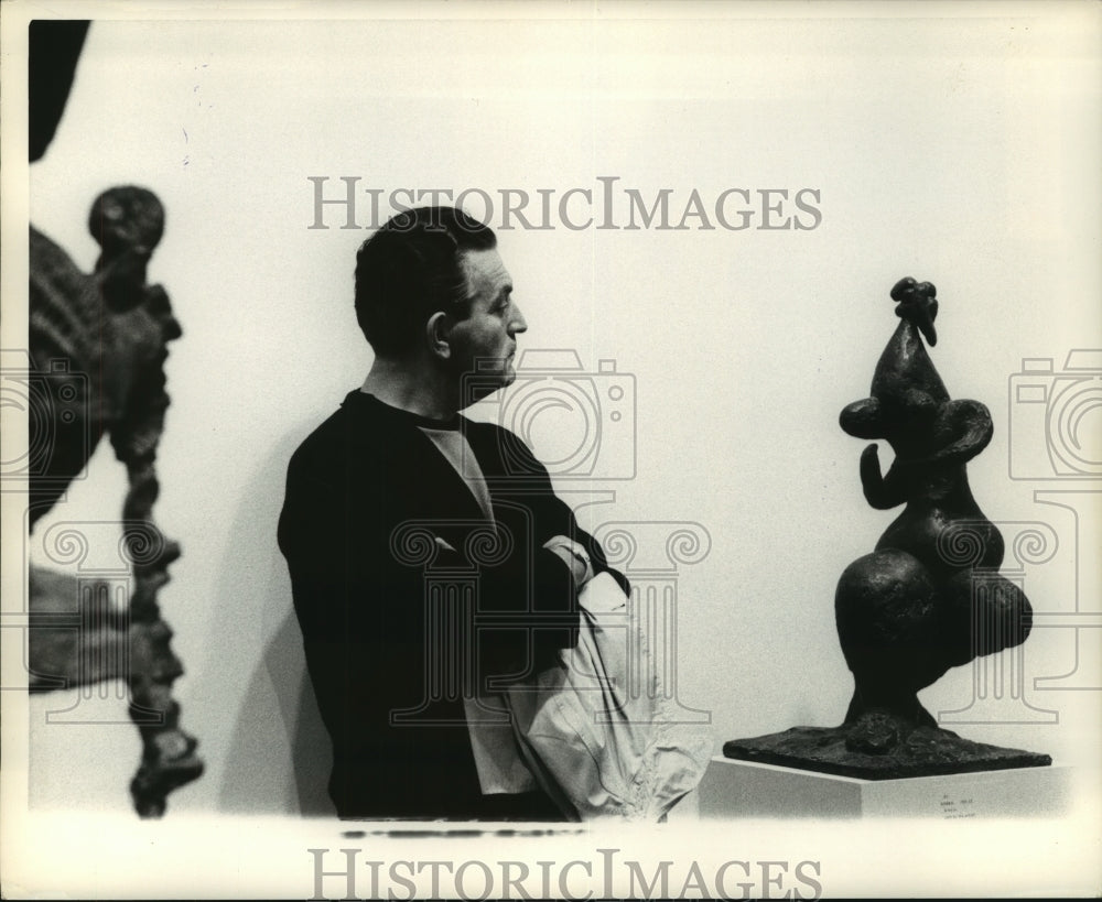 1968 Press Photo Pablo Picasso statue - mjc22084 - Historic Images