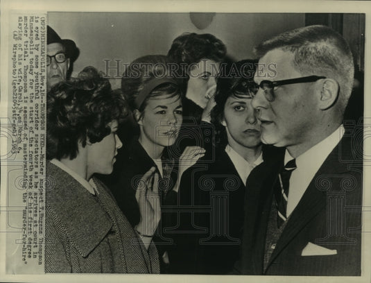 1963 Press Photo T. Eugene Thompson on trial for murder, Minneapolis - mjc22134 - Historic Images