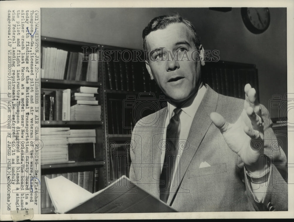 1966 Press Photo Representative Fletcher Thompson, Washington - mjc22137 - Historic Images
