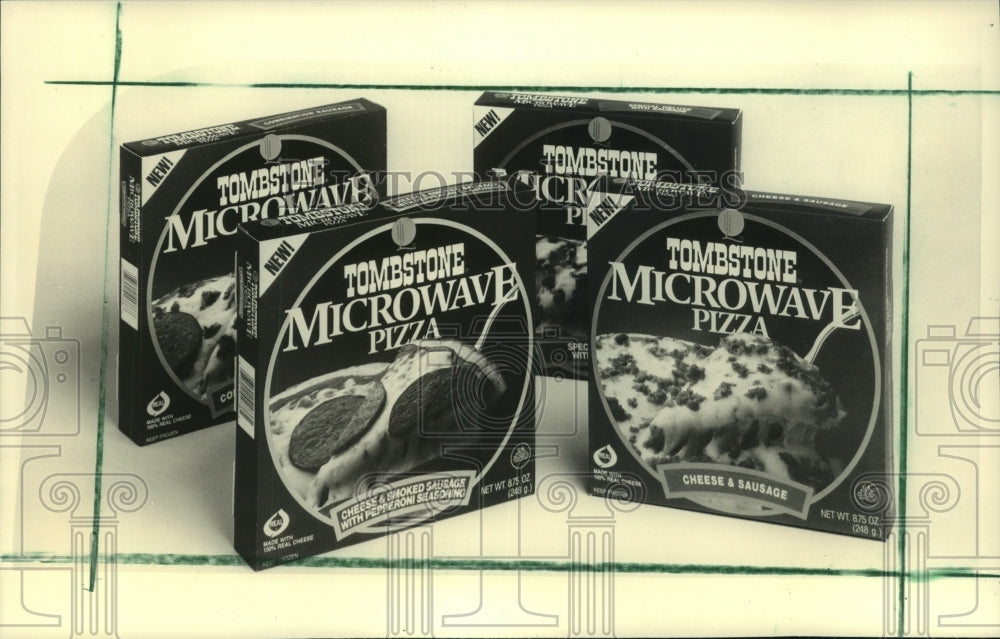 1987, Tombstone microwave pizza soon to sell in Milwaukee - mjc22162 - Historic Images