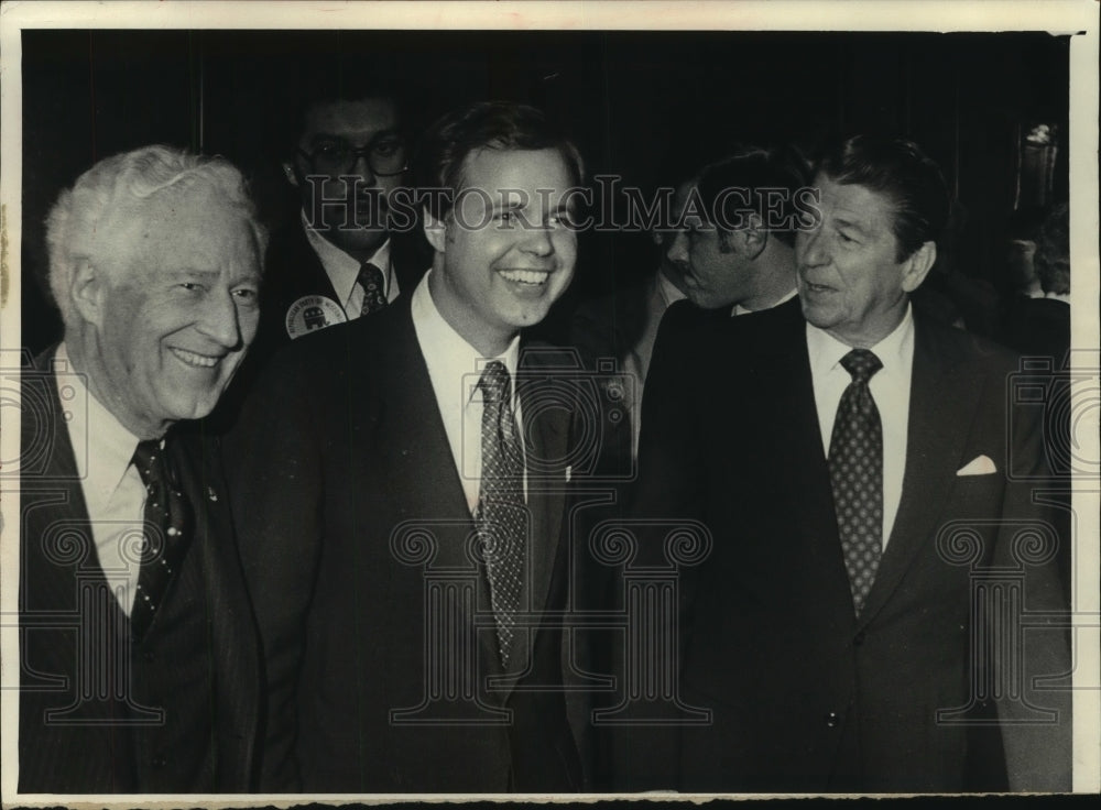 1978 Warren Knowles, Robert Kasten, and Ronald Reagan, Milwaukee - Historic Images