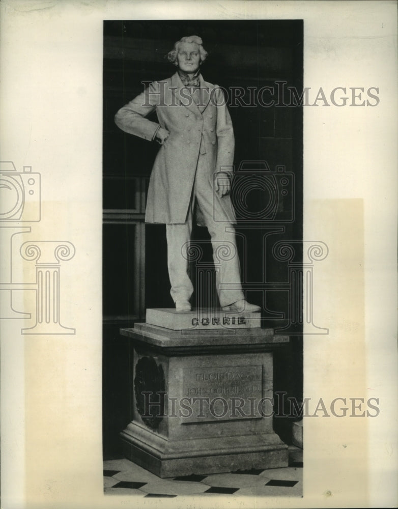 1950 Press Photo Doctor John Gorrie Statue In Statuary Hall, Washington, D.C. - Historic Images