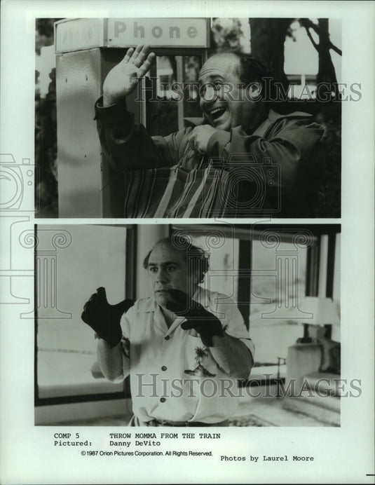 1987 "Throw Momma From The Train" star Danny DeVito - Historic Images