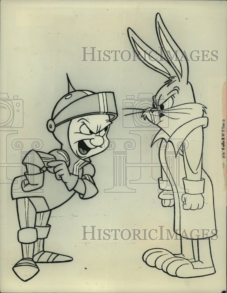 1979 Press Photo Bugs Bunny and Sir Elmer of Fudd - mjc22547 - Historic Images