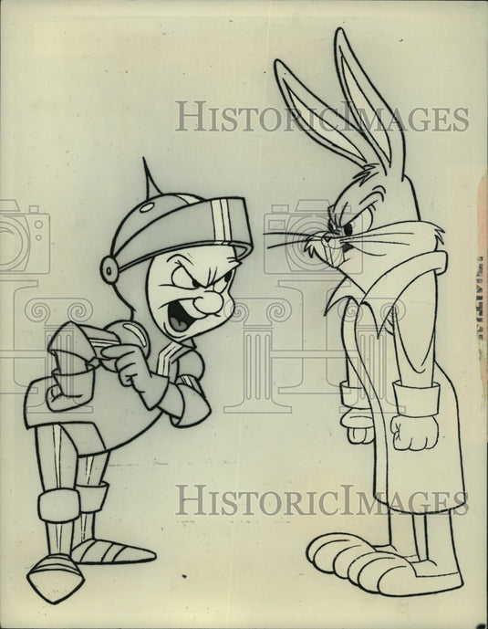 1979 Press Photo Bugs Bunny and Sir Elmer of Fudd - mjc22547 - Historic Images