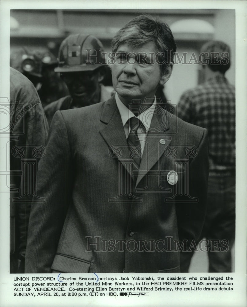 1986 Actor Charles Bronson In HBO Film &#39;Act Of Vengeance&#39; - Historic Images