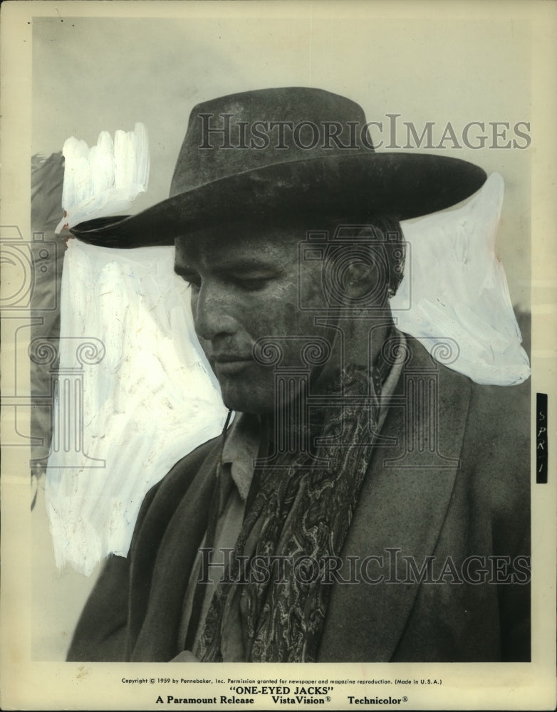 1959 Press Photo &quot;One-Eyed Jacks&quot; actor Marlon Brando - mjc22632 - Historic Images