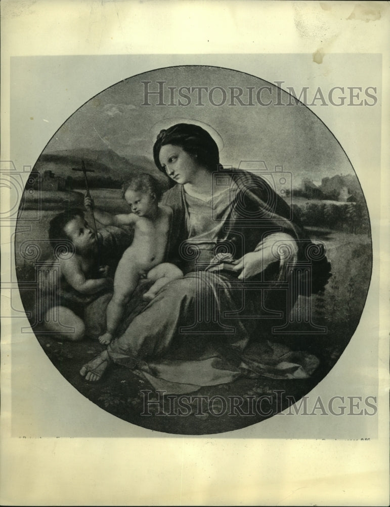 1934 Press Photo Raphael's "Alba Madonna" - mjc22674 - Historic Images