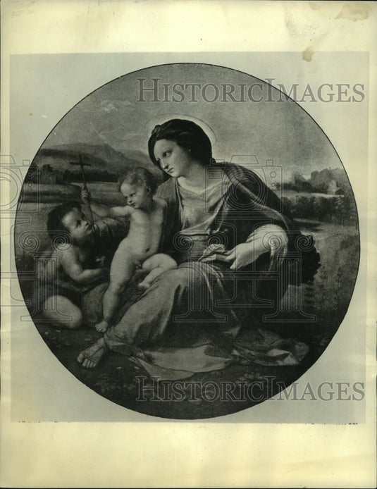 1934 Press Photo Raphael's "Alba Madonna" - mjc22674 - Historic Images