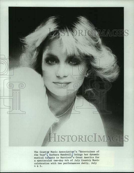 1983 Press Photo County music singer, Barbara Mandrell - mjc22688 - Historic Images