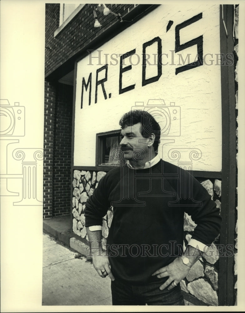 1987 Press Photo Wisconsin's Allen "Ed" Thompson, brother of Gov. Tommy Thompson - Historic Images