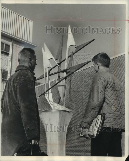 1964, "Polyphony" Sculpture at the University of Wisconsin-Milwaukee - Historic Images