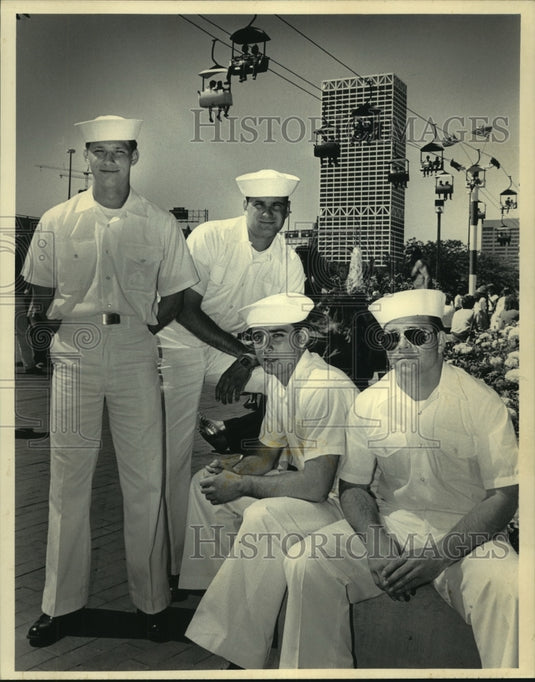 1984, Sailors Celebrate Graduation From Boot Camp At Summerfest - Historic Images