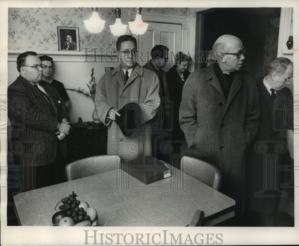 1962 Press Photo Court Session in Douglas Stout Murder Trial at the Stout Home - Historic Images
