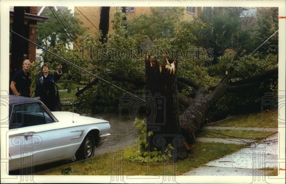 1993 Damage Caused by Storm in Milwaukee, Wisconsin - Historic Images