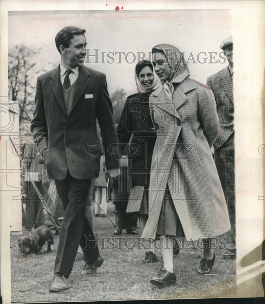 1960, Princess Margaret and fiance Antony Armstrong-Jones in England - Historic Images