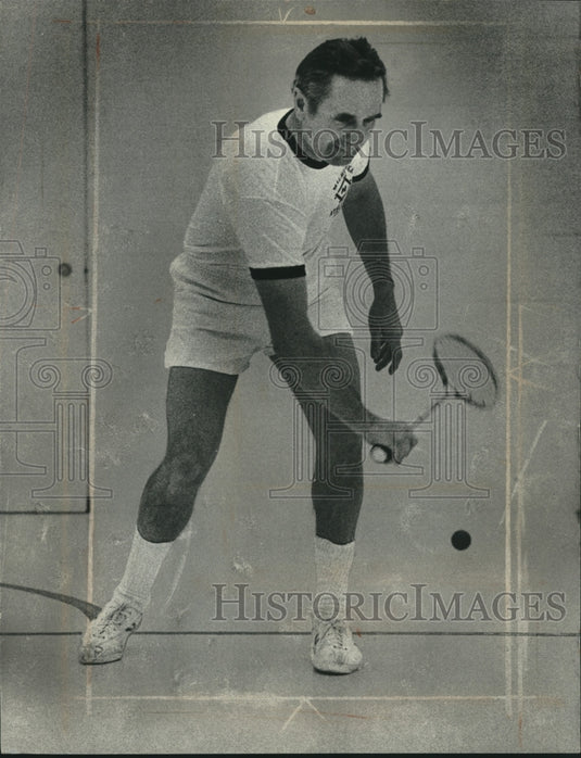 1977 Press Photo Bob Stuckert, Squash Champion at the Milwaukee Athletic Club - Historic Images