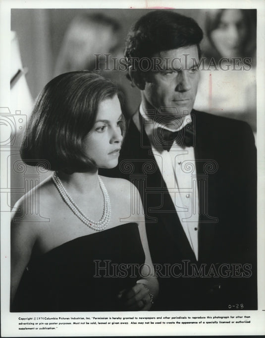1976 Press Photo Genevieve Bujold and Cliff Robertson in the Film "Obsession" - Historic Images