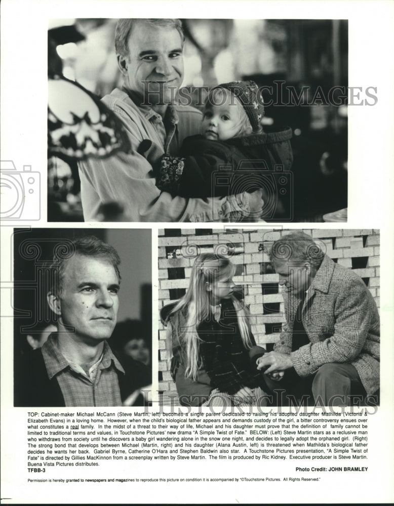 1994 Steve Martin in scenes from "A Simple Twist of Fate." - Historic Images